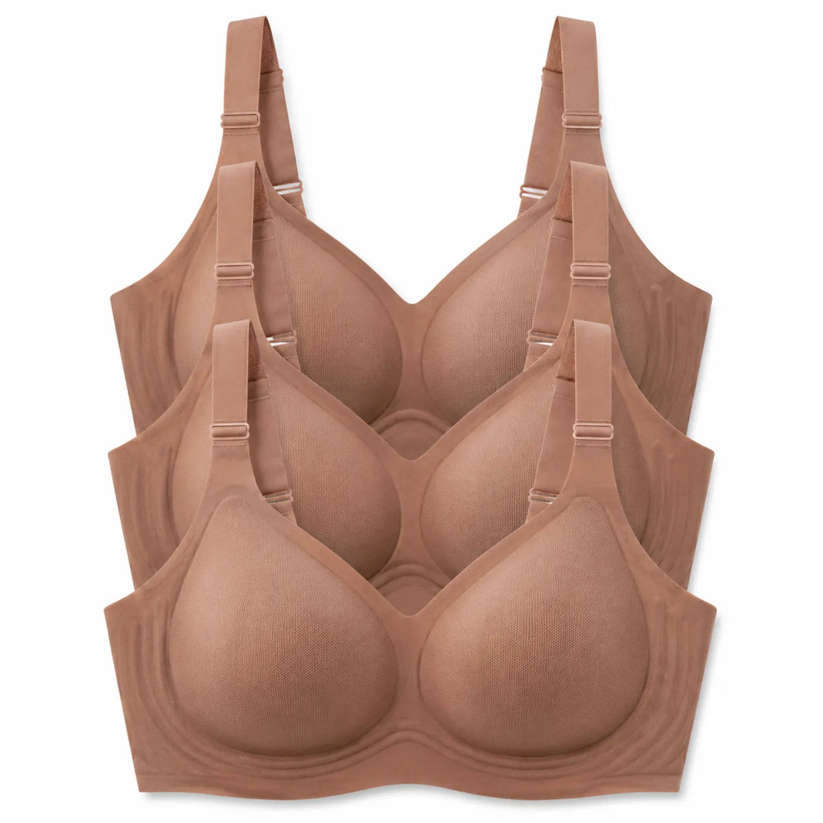 Kit 3 Sutiãs Luna Comfort — Conforto e Praticidade para o Dia a Dia