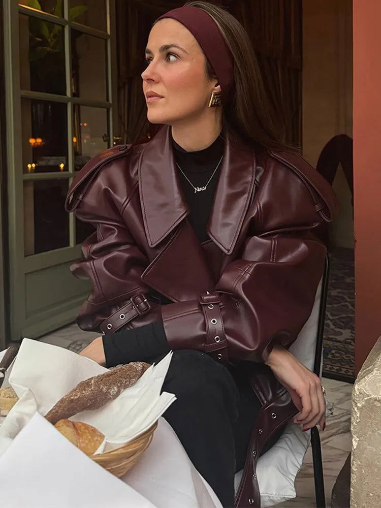 Jaqueta em Couro Ketlen