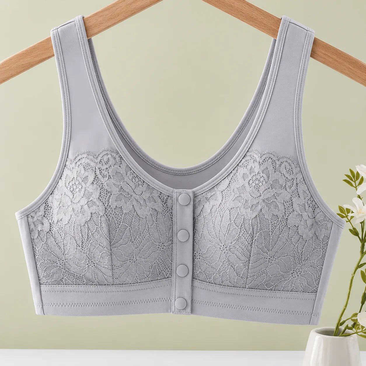 [Kit com 3 peças] Sutiã Carol - Conforto com botões frontais
